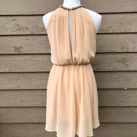 Romeo & Juliet Couture rhinestone open back dress! - Picture 4 of 7